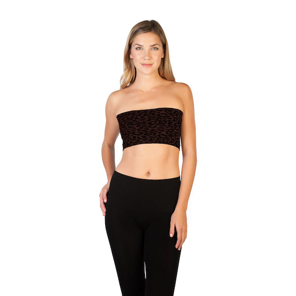 Leopard Brown Animal Print Bandeau