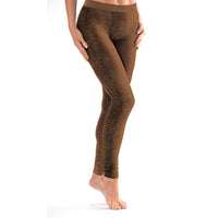 Taupe Snake Animal Print Leggings