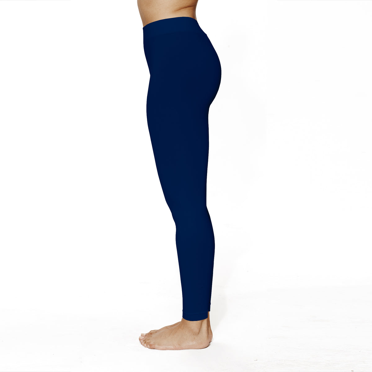 Navy Basic Leggings Side