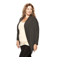 Charcoal Plus Cocoon Cardigan