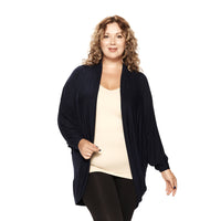 Navy Plus Cocoon Cardigan