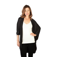 Black Cocoon Cardigan