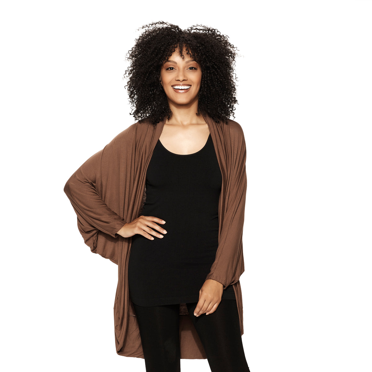 Taupe Cocoon Cardigan