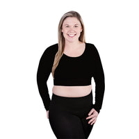 Plus Long Sleeve Crop Top
