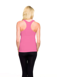 Pink Lemonade Ribbed Racerback Tank Top Back