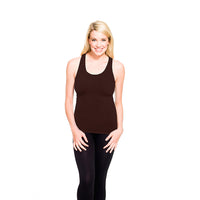 Dark Brown Racerback Tank Top