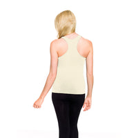 Ivory Racerback Tank Top Back