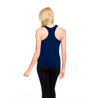 Navy Racerback Tank Top Back