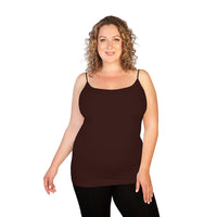 Dark Brown Plus Basic Camisole