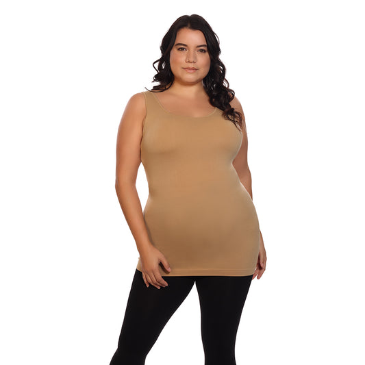 Skin Basic Tank Top Brown Sugar