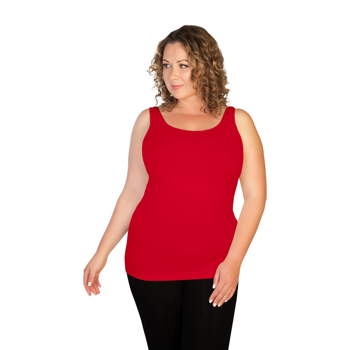 Red Plus Basic Tank Top