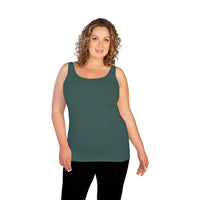 Vintage Teal Plus Basic Tank Top