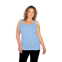 Baby Blue Plus Basic Tank Top 