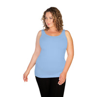 Baby Blue Plus Basic Tank Top 2
