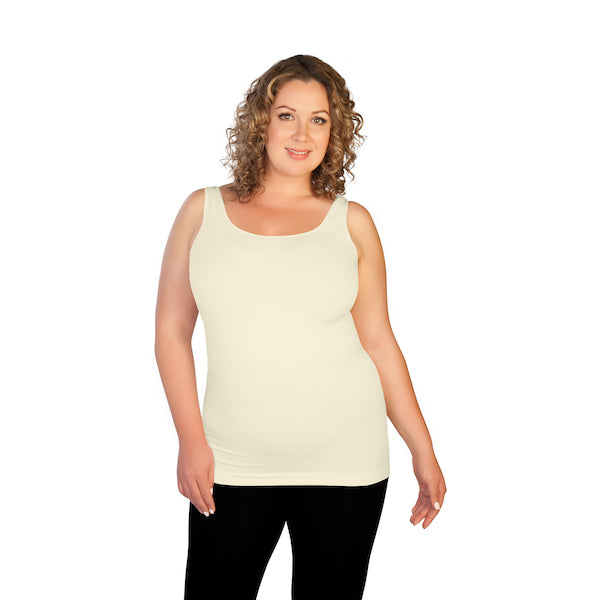 Ivory Plus Basic Tank Top 