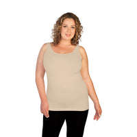 Toasted Almond Plus Basic Tank Top