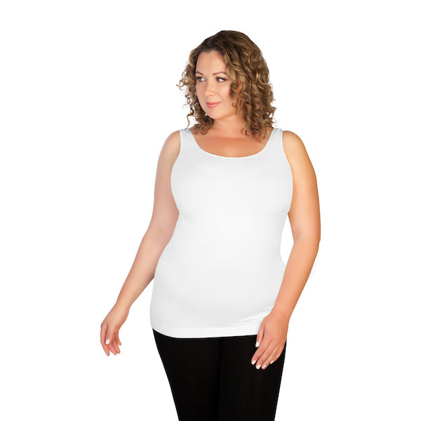 White Plus Basic Tank Top 2