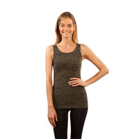 Leopard Olive Animal Print Tank Top