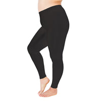 charcoal thick leggings side view
