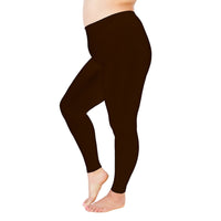 dark brown thick leggings 