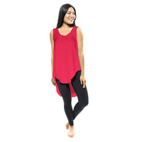 Melon Sleeveless High/Low Top