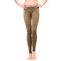 Stone leopard small print leggings