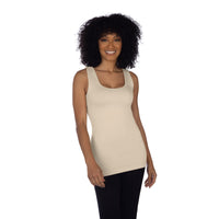 Stone tank top with built in shelf bra