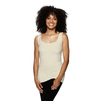 Ivory Tuck Stitch Tank Top 