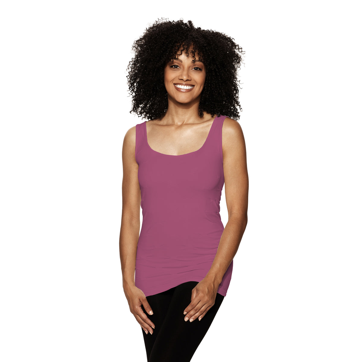 Mauve Tuck Stitch Tank Top