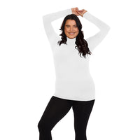 White Plus Size Turtleneck