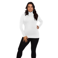 White Plus Size Turtleneck