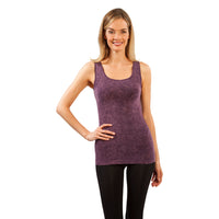 Eggplant Vintage Wash Tank Top
