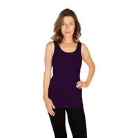 Eggplant Floral Tank Top