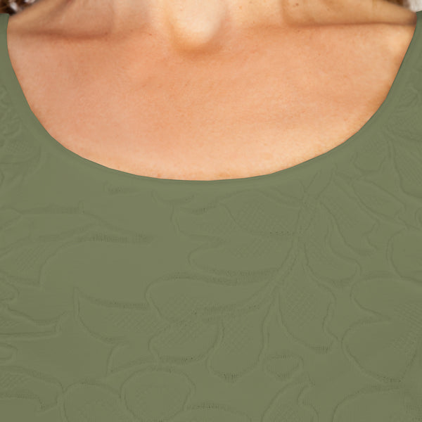 Safari Floral Tank Top Close Up