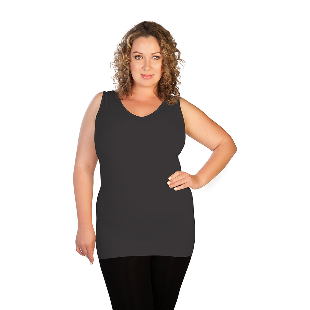 Plus V-Neck Tank Top