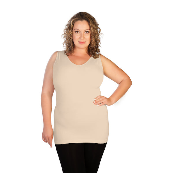 Plus V-Neck Tank Top