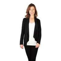 Black short cardigan