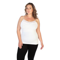 White Plus Lace Camisole