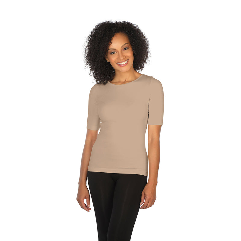 1/2 Sleeve Tee Brown Sugar