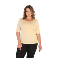 1/2 Sleeve Tee Toasted Almond