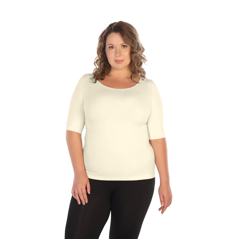 1/2 Sleeve Tee Ivory