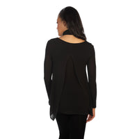 Black ava sweater back view
