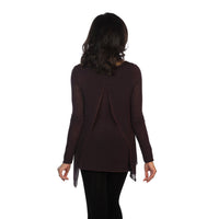 Eggplant ava sweater back view