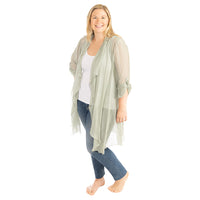 Willow Plus Silk Cardigan