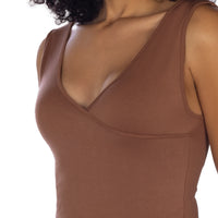 Copper Criss Cross Tank Top Zoom