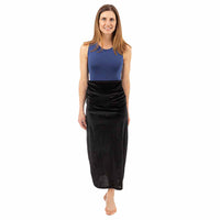 Black Standard Velvet Maxi Skirt