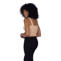 Blossom Soft Ribbed V Neck Crop Top Back
