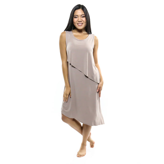 Mocha Asymmetrical Dress