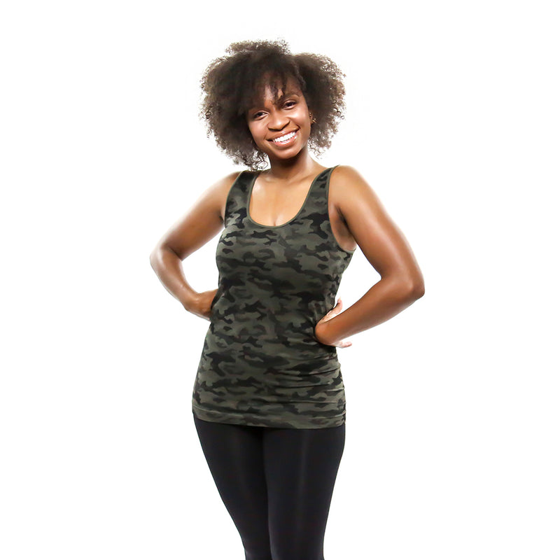 Green Camo Tank Top