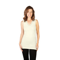 Ivory Lace V Neck Tank Top
